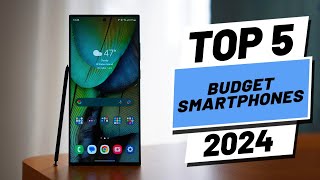 Top 5 BEST Budget Smartphones in 2024 [upl. by Shelburne]