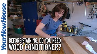 Do You Need to Condition Wood before Staining  Quick Tip [upl. by Xenophon990]