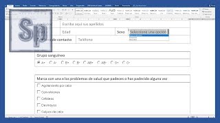 🔵 Crear FORMULARIO PARA RELLENAR en Word [upl. by Martainn]