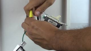 Wiring a Single Pole Dimmer with Wire Leads [upl. by Doralyn]