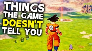 Dragon Ball Z Kakarot  10 Things The Game Doesnt Tell You [upl. by Salim]