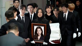 Song Hye Kyo So Ji Sub Ji Chang Wook amp The Stars Came to Say Goodbye to Kim Sae Ron [upl. by Aigil]