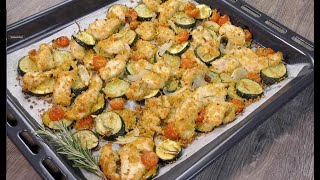 POLLO con VERDURE GRATINATE pronto in 15 MINUTI RICETTA VELOCE [upl. by Aretak]