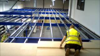 Mezzanine construction Time Lapse [upl. by Roberto]