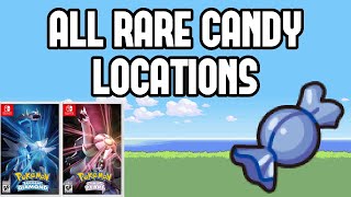 All Rare Candy Locations in Pokemon Brilliant Diamond amp Shining Pearl [upl. by Bostow]