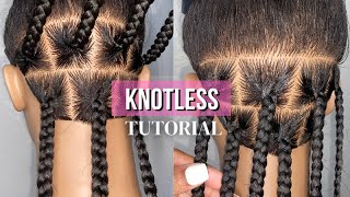 DETAILED Knotless Braid Tutorial  Beginner Friendly [upl. by Buyse]