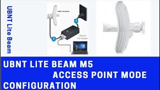 UBNT Lite BEam M5 Access Point configuration for base station [upl. by Ayomat]