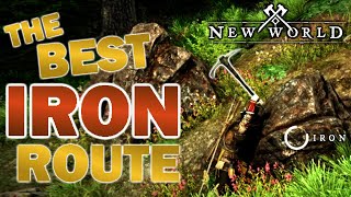 The Best IRON Farming Route in New World [upl. by Onig342]