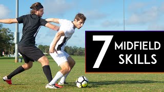 7 GREAT SKILLS for MIDFIELDERS [upl. by Inalawi]