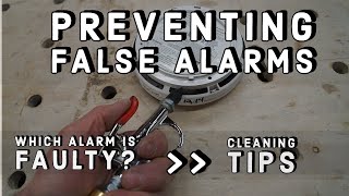 Cleaning Smoke Alarms  Identifying a BAD Detector  Preventing False Alarms [upl. by Yelsel722]