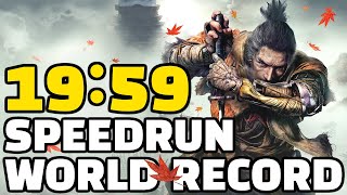 Sekiro Any Speedrun in 1959 First EVER Sub 20 Minute Run [upl. by Eibber]