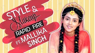 Mallika Singh Takes Up The Style Quiz And Makeup Rapid Fire  Radha Krishna [upl. by Ahsinirt]