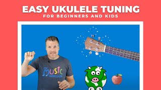 Easy UKULELE Tuning Tutorial  For Beginners and Kids [upl. by Richey]