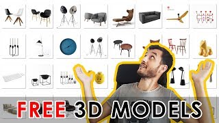 Top 3 Websites for FREE High Quality 3d Models [upl. by Matthus]